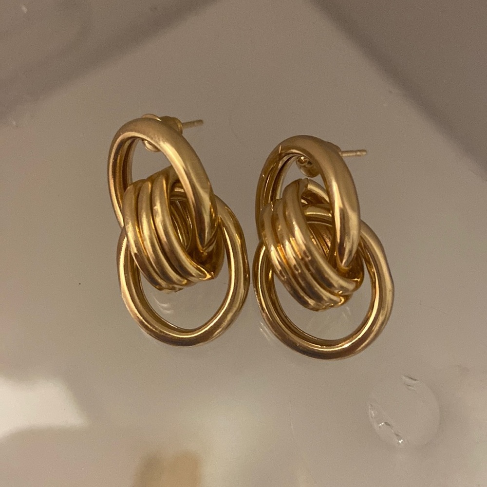 Knot Gold Earrings